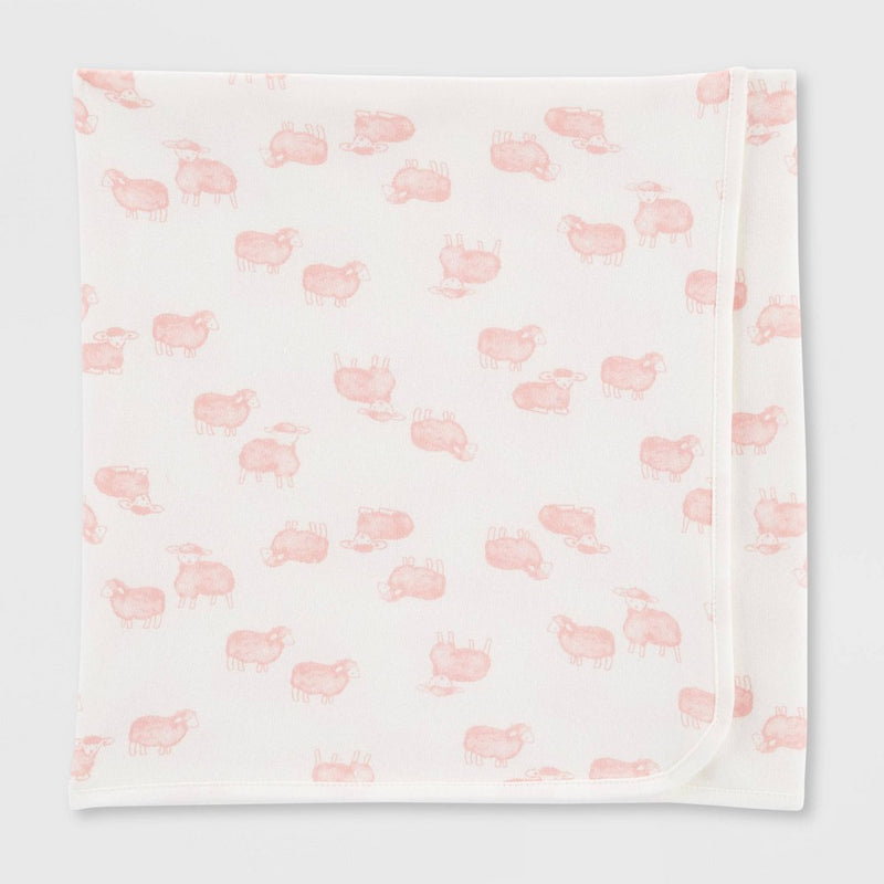 Carter's Just One You Baby Girls' Sheep Hooded Bath Towel - Pink