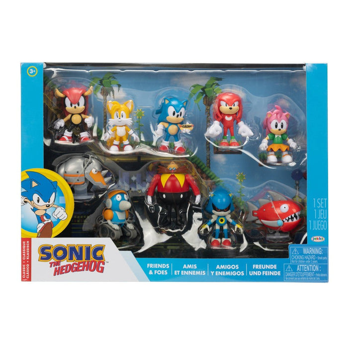 Sonic the Hedgehog Friends & Foes 2.5" Action Figure Set - 10pk