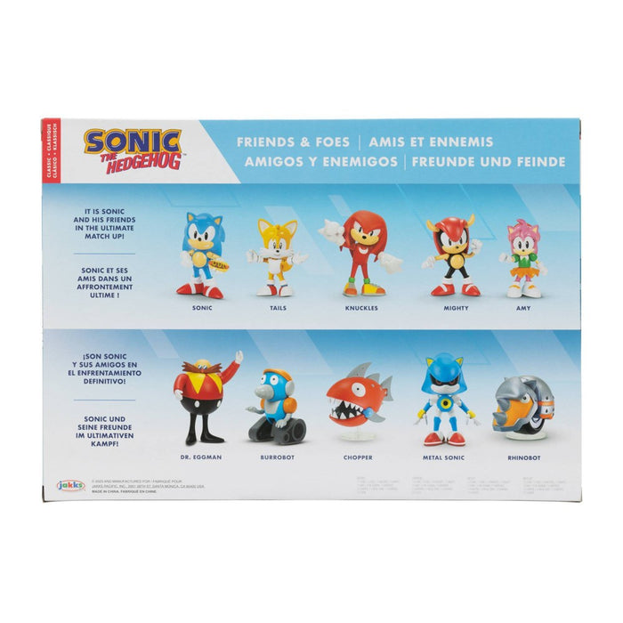 Sonic the Hedgehog Friends & Foes 2.5" Action Figure Set - 10pk