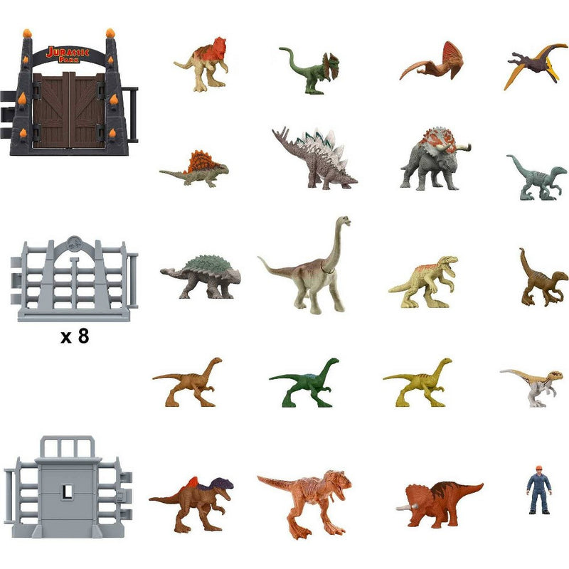Jurassic World 30th Anniversary Holiday Advent Calendar Mini Figure Set