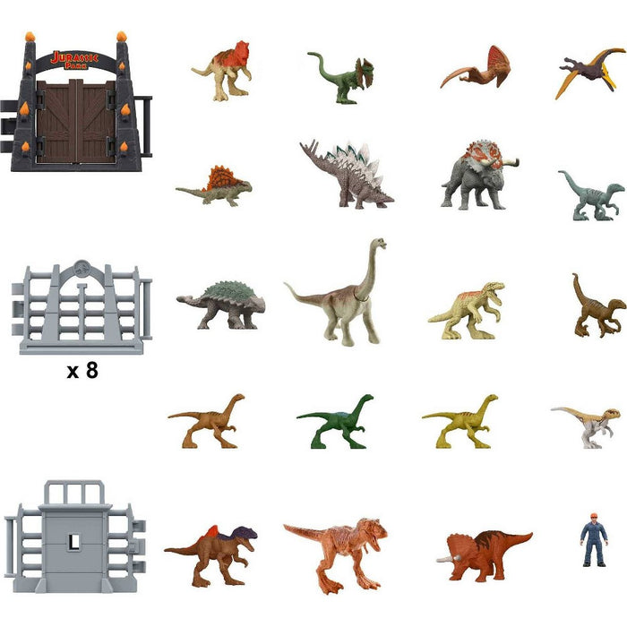 Jurassic World 30th Anniversary Holiday Advent Calendar Mini Figure Set