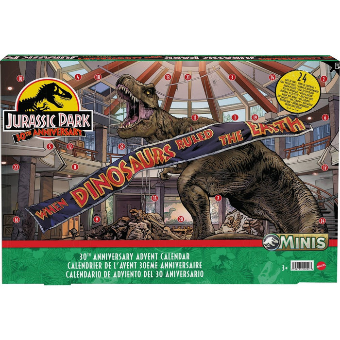 Jurassic World 30th Anniversary Holiday Advent Calendar Mini Figure Set