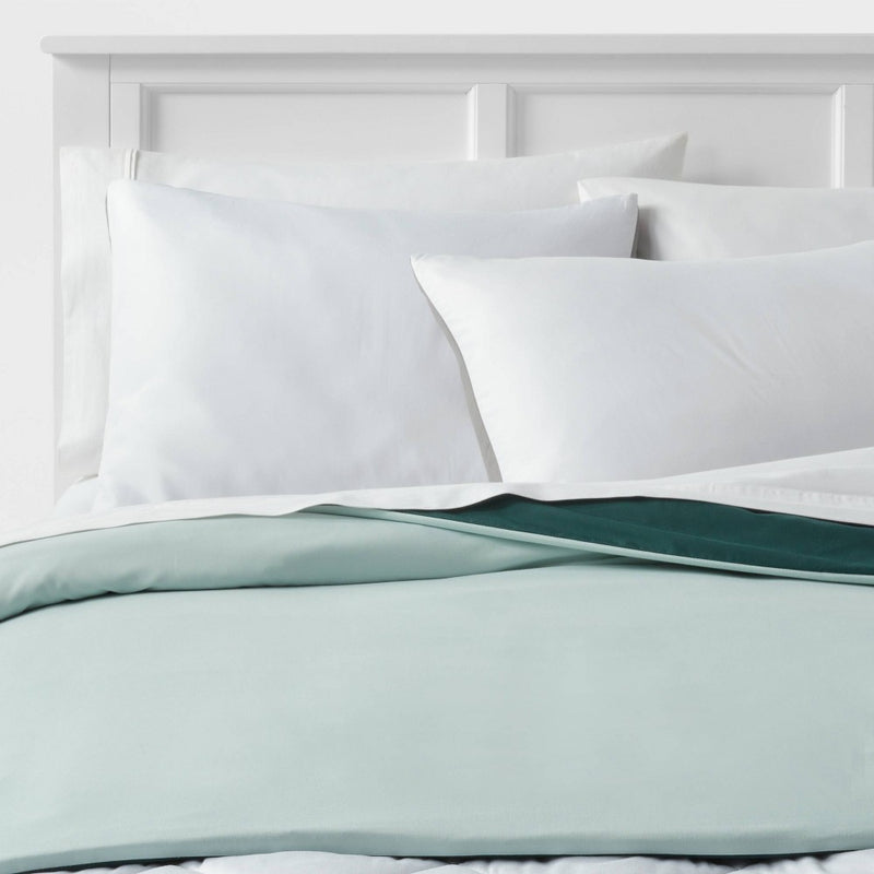72"x48" Reversible Microfiber Cover for Weighted Blanket Mint/Dark Green - Room Essentials