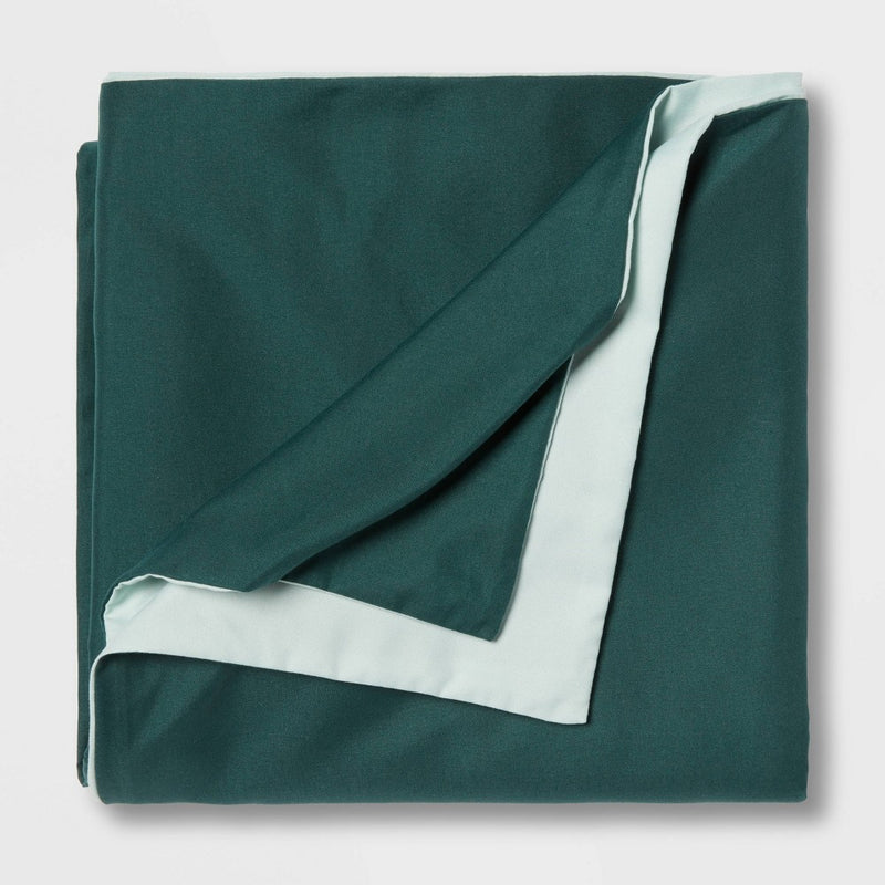 72"x48" Reversible Microfiber Cover for Weighted Blanket Mint/Dark Green - Room Essentials