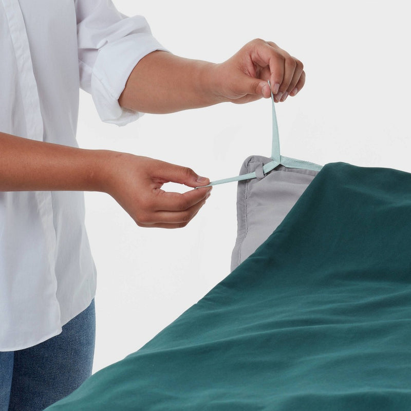 72"x48" Reversible Microfiber Cover for Weighted Blanket Mint/Dark Green - Room Essentials