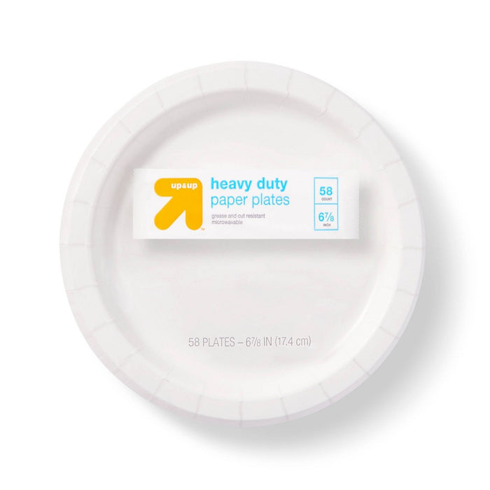 Plate 6.8" - White - 58ct - up & up