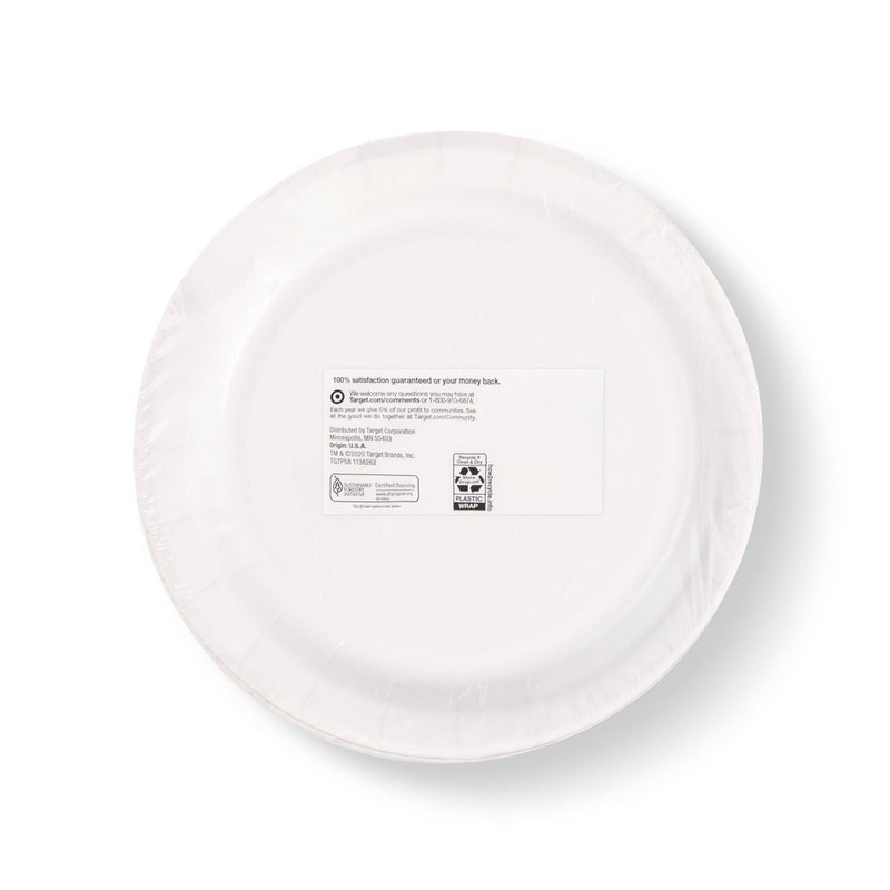 Plate 6.8" - White - 58ct - up & up