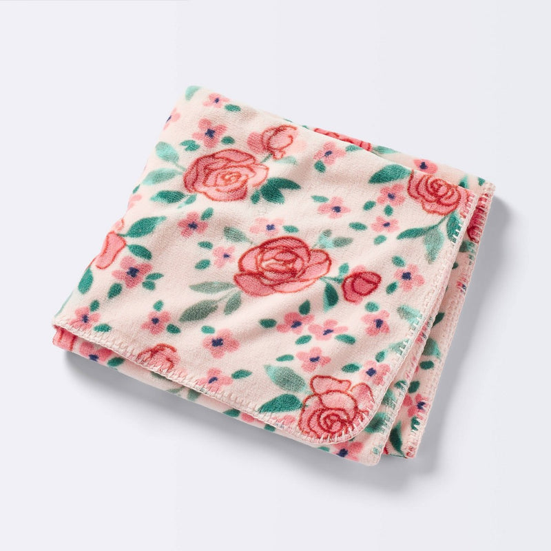 Plush Baby Blanket - Floral Blooms - Cloud Island