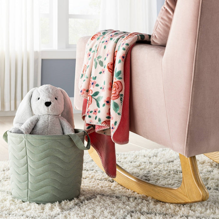 Plush Baby Blanket - Floral Blooms - Cloud Island