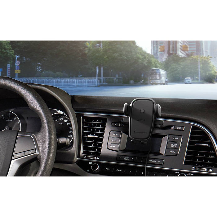 iOttie Easy One Touch Wireless 2 Air Vent/CD with 10W Qi Wireless Charging Mount - Black