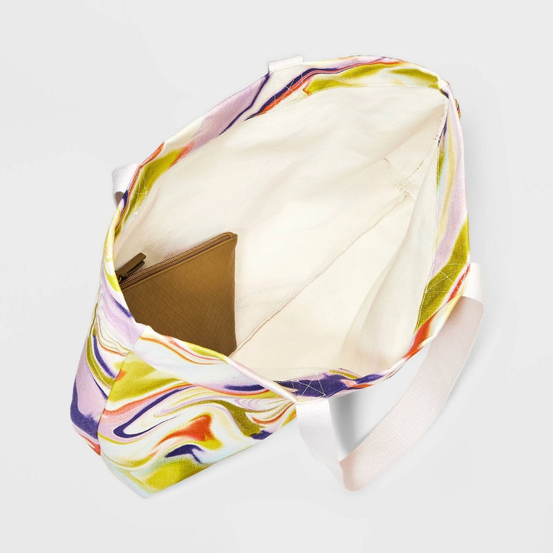 Abstract Print Large Value Tote Handbag - Wild Fable