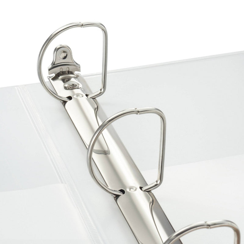 1.5" 3 Ring Binder Clear View White - up & up