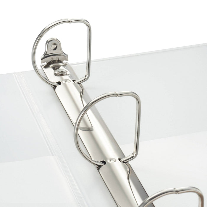 1.5" 3 Ring Binder Clear View White - up & up