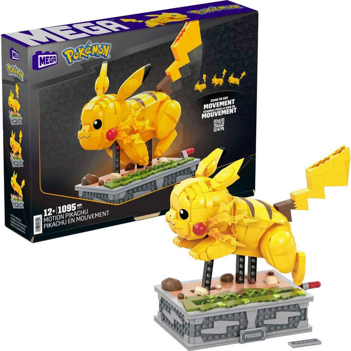 MEGA Pokemon Motion Pikachu Mechanized Building Set - 1092pcs