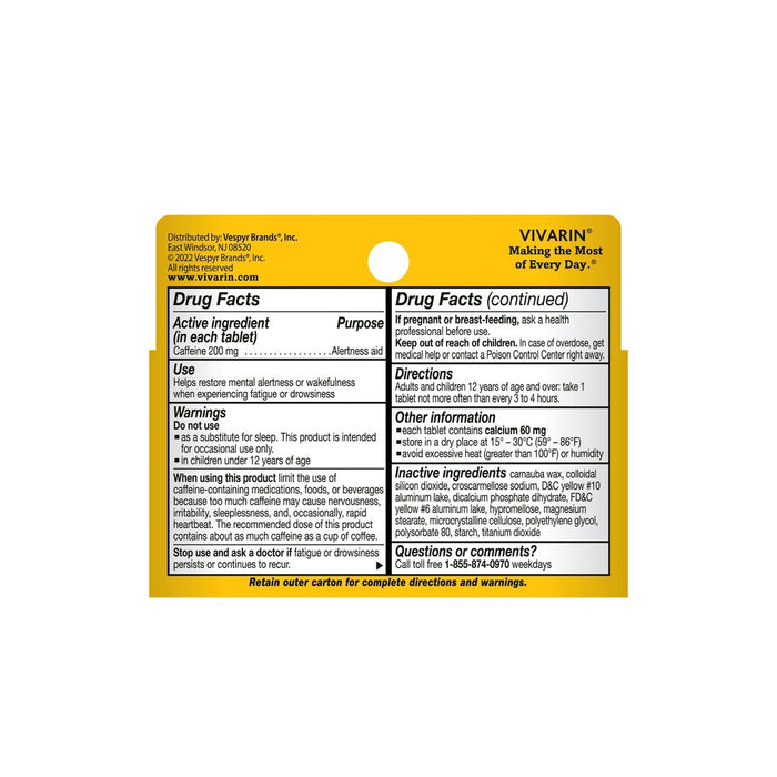 Vivarin Caffeine Alertness Aid Tablets - 40ct
