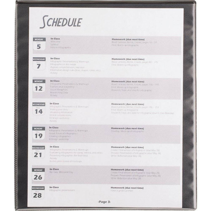 0.5" Ring Binder Clear View Black - up & up