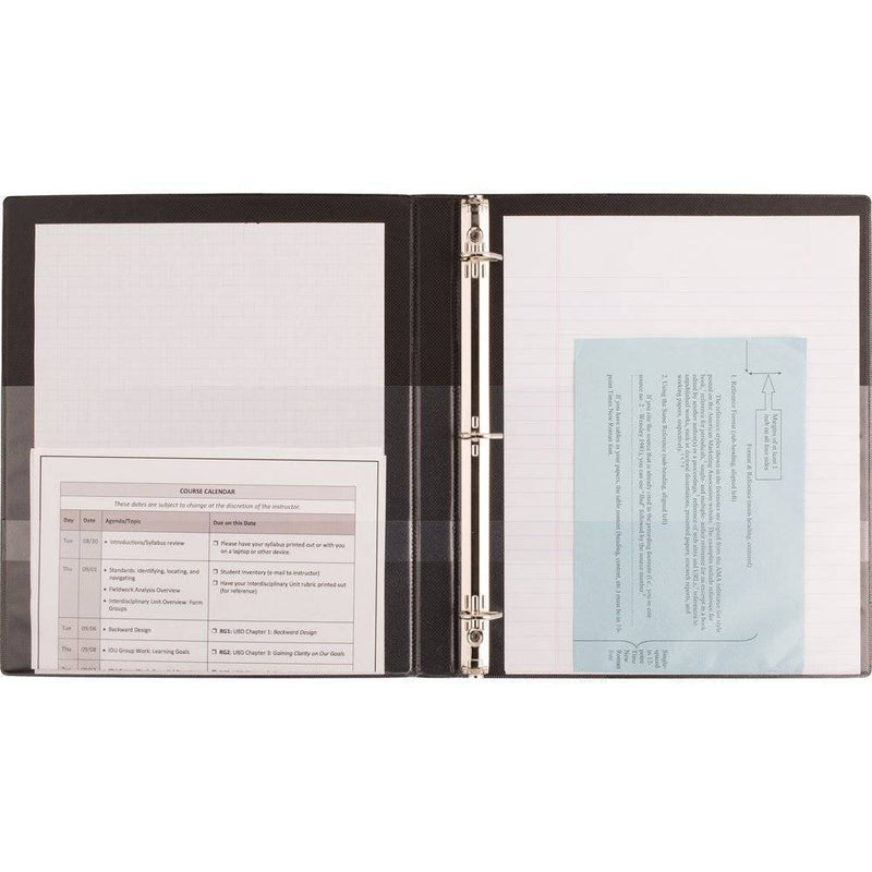 0.5" Ring Binder Clear View Black - up & up