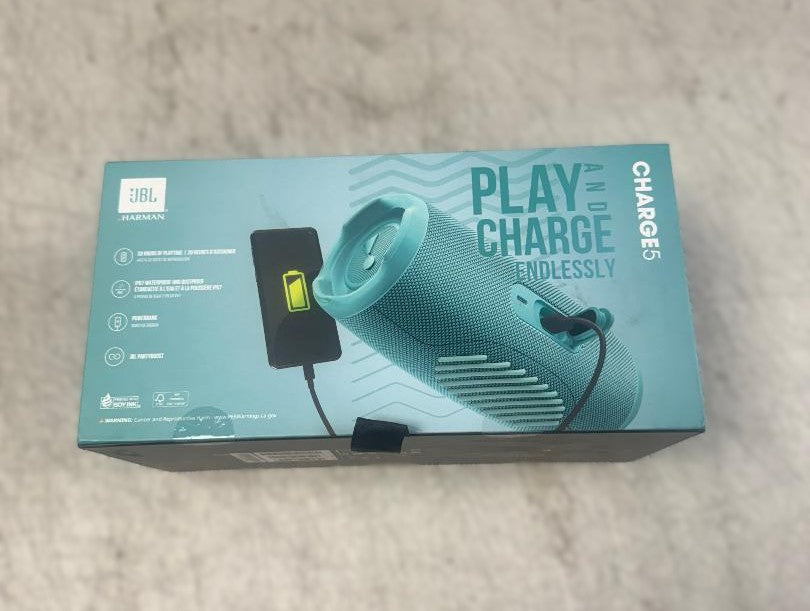 JBL Charge 5 Portable Bluetooth Waterproof Speaker - Teal