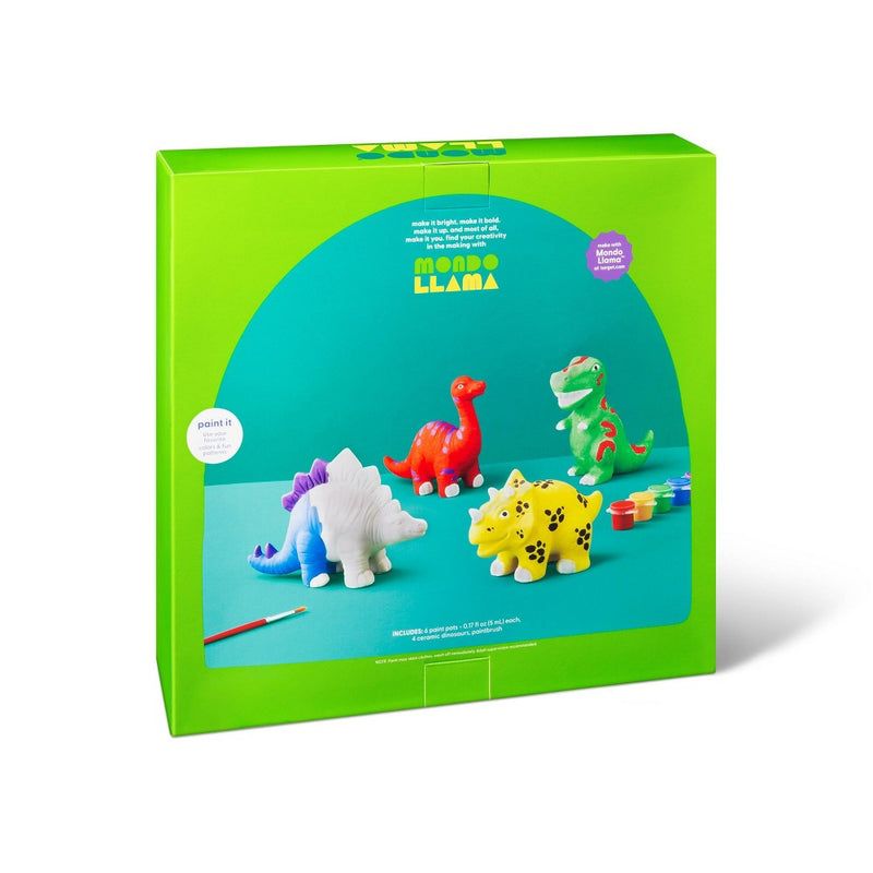 Paint-Your-Own Ceramic Dinosaurs Kit - Mondo Llama