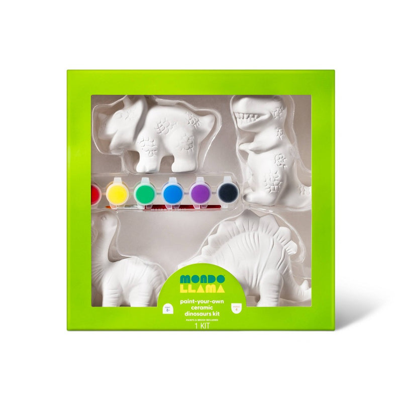 Paint-Your-Own Ceramic Dinosaurs Kit - Mondo Llama