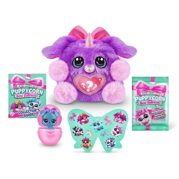 Rainbocorns Puppycorn Bow Surprise Plush Stuffed Animal