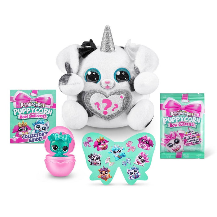 Rainbocorns Puppycorn Bow Surprise Plush Stuffed Animal