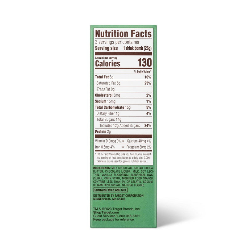 Holiday Hot Chocolate Drink Bombs - 2.75oz/3ct - Favorite Day