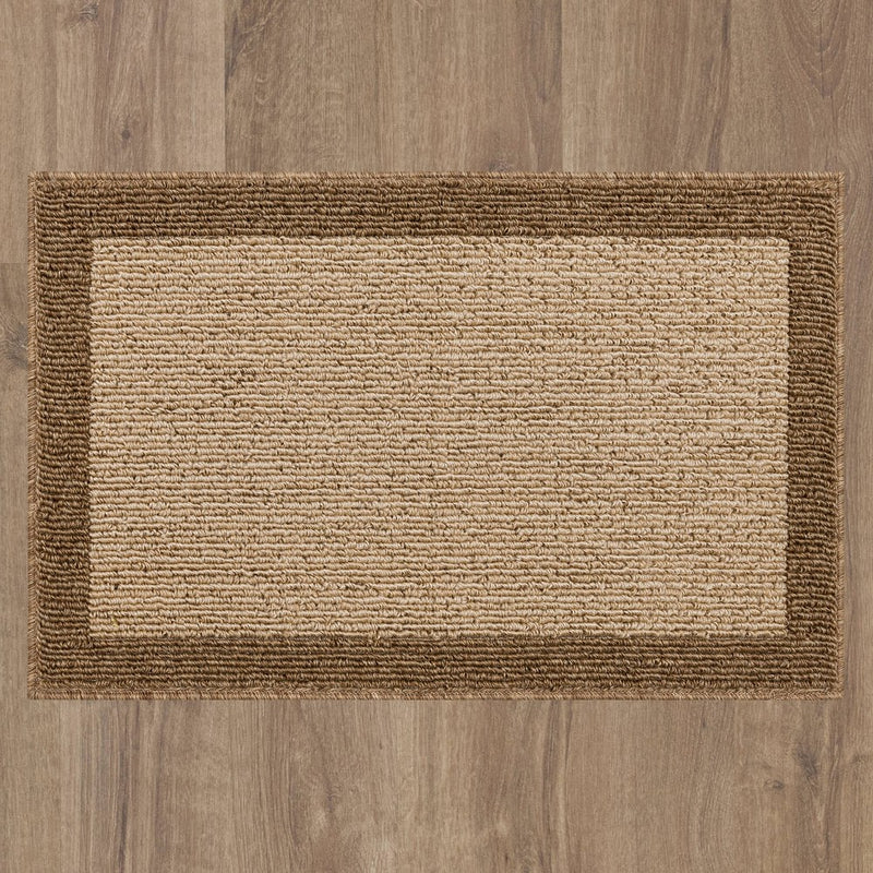 1'8"x2'6" Madison Border Washable Accent Rug Tan - Threshold