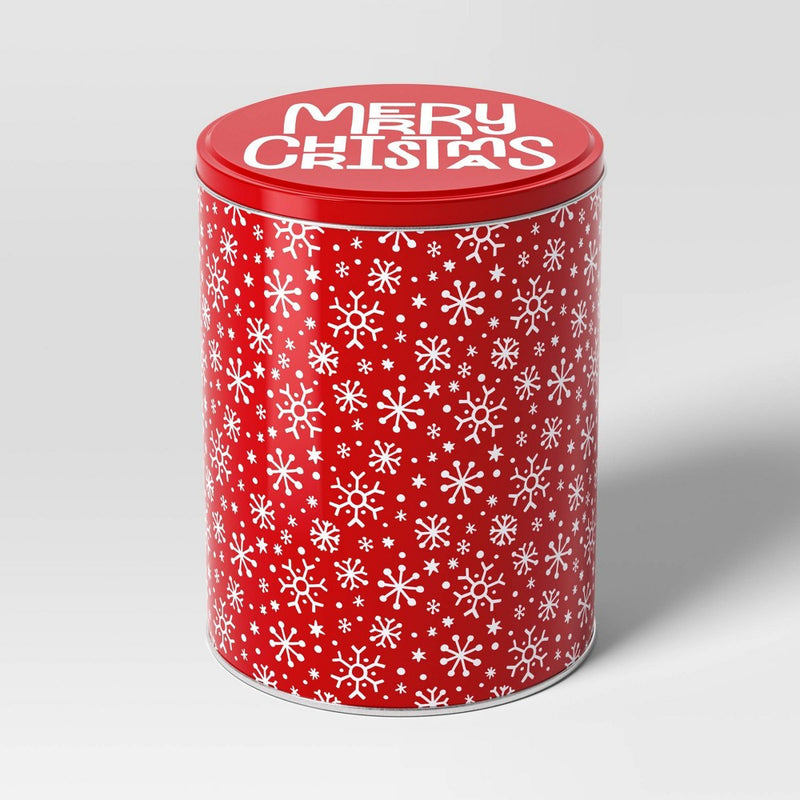 6.75"x6.75" Holiday Tall Tin Merry Christmas Gift Box - Wondershop