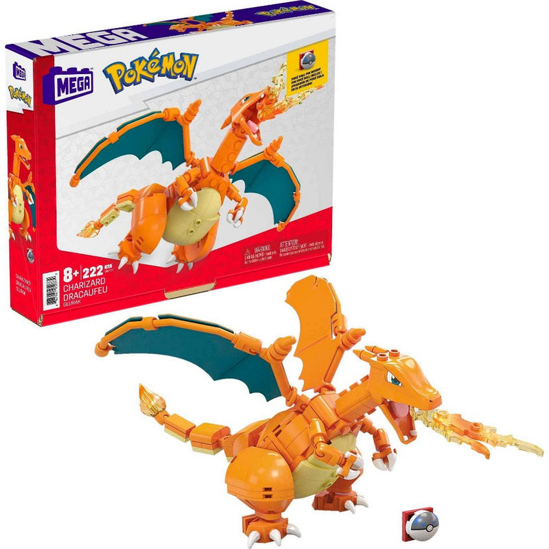 Mega Pokemon Charizard Building Set - 222pcs
