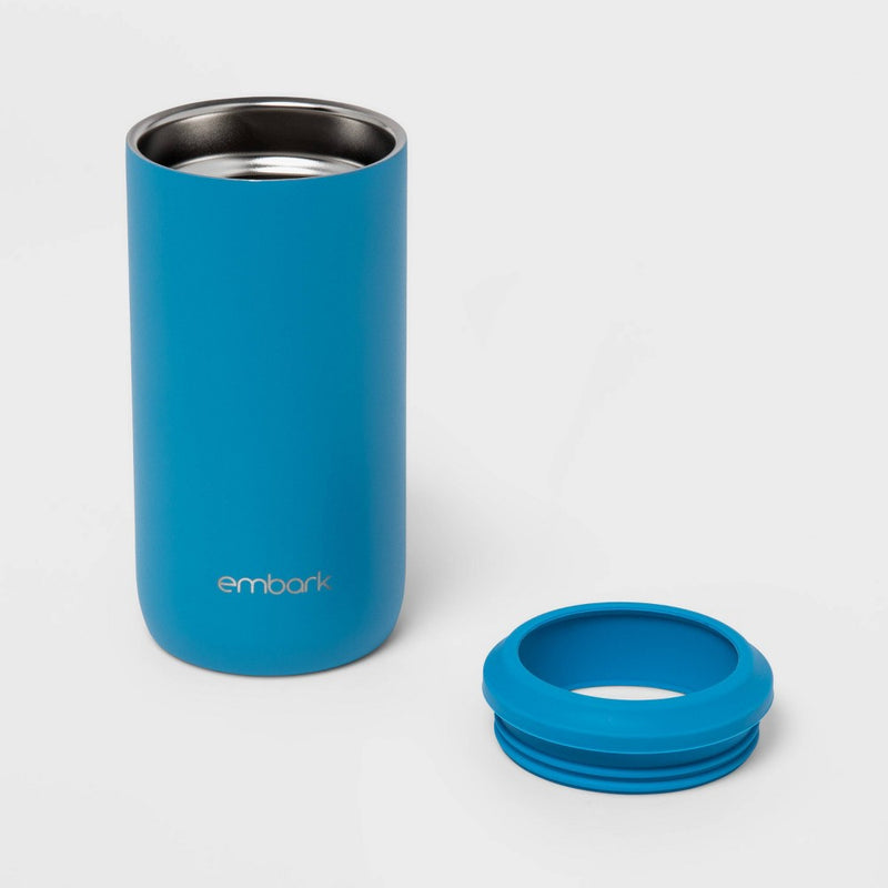 12oz Stainless Steel Slim Can Cooler Cobalt - Embark