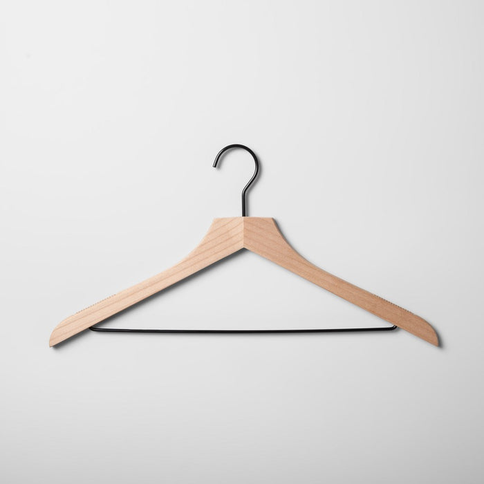 4pk Wood Suit Hangers Natural - Brightroom