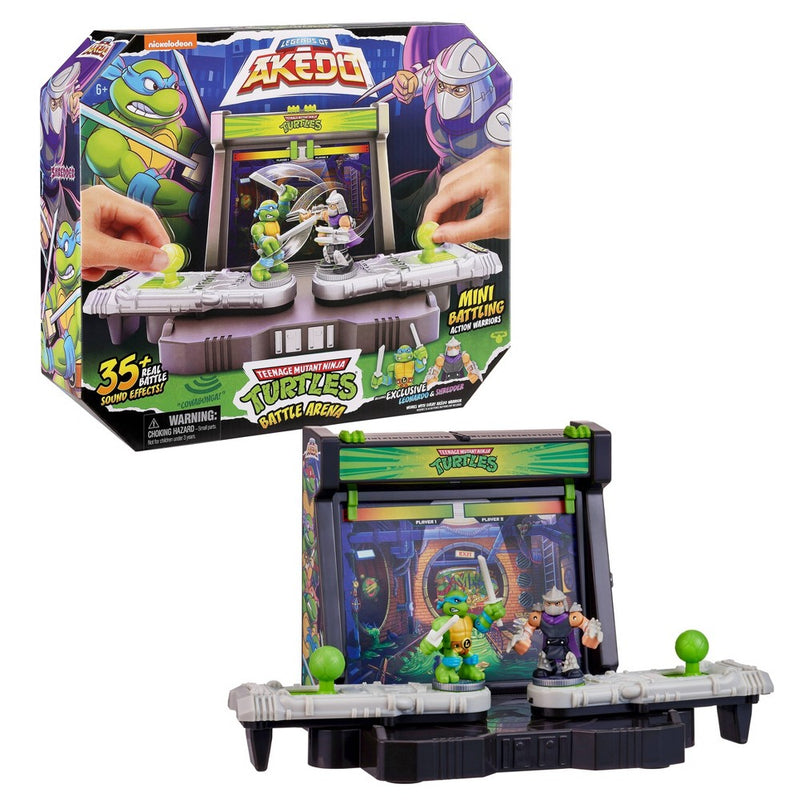 Akedo Teenage Mutant Ninja Turtles Battle Arena Playset with Mini Figures