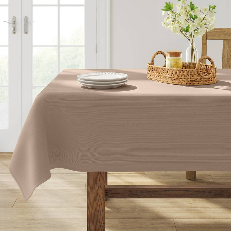 84" x 60" Solid Tablecloth Natural - Threshold
