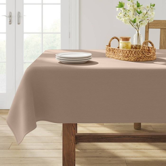 84" x 60" Solid Tablecloth Natural - Threshold