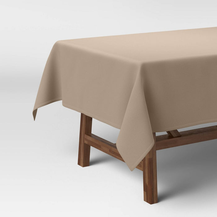 84" x 60" Solid Tablecloth Natural - Threshold