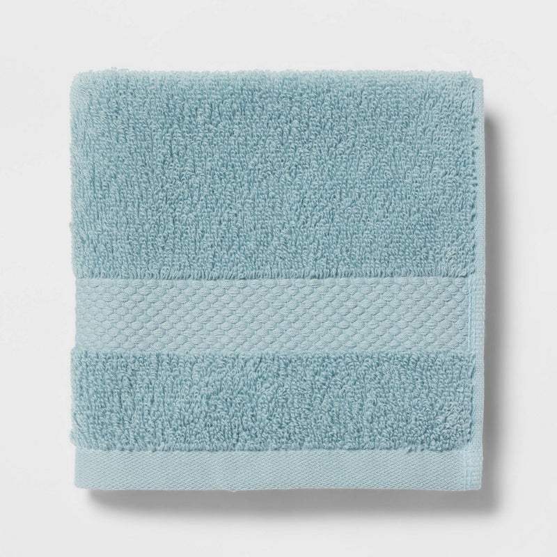 4pc Performance Plus Washcloths Aqua - Threshold