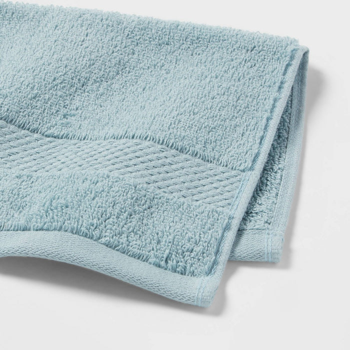 4pc Performance Plus Washcloths Aqua - Threshold