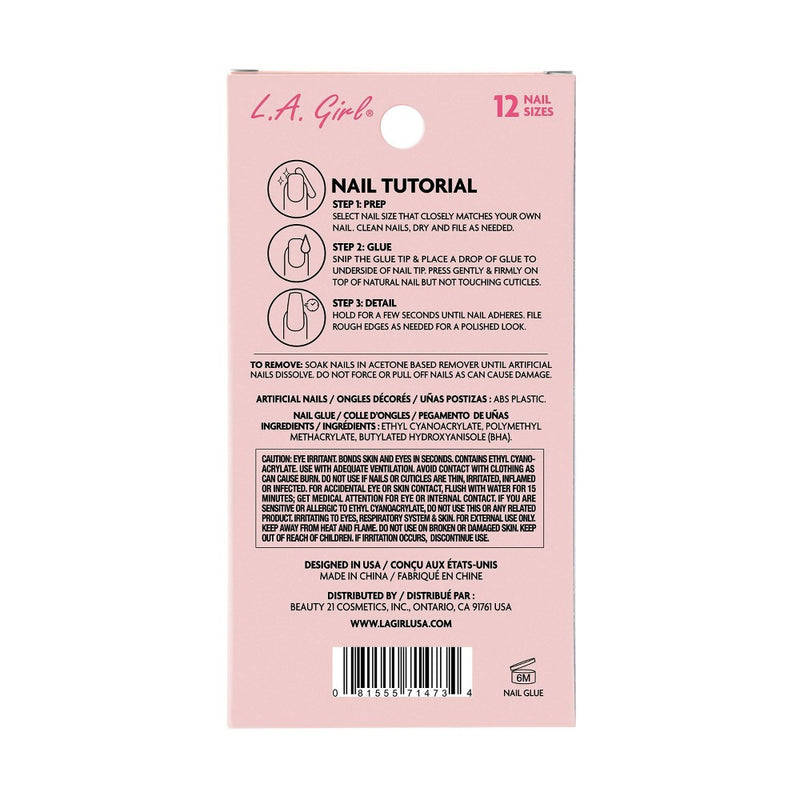 L.A. Girl Xtra Drama Fake Nails - Mani-Fest - 26pc