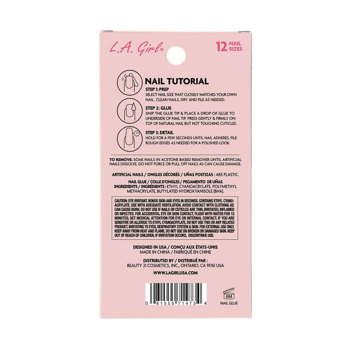 L.A. Girl Xtra Drama Fake Nails - Mani-Fest - 26pc