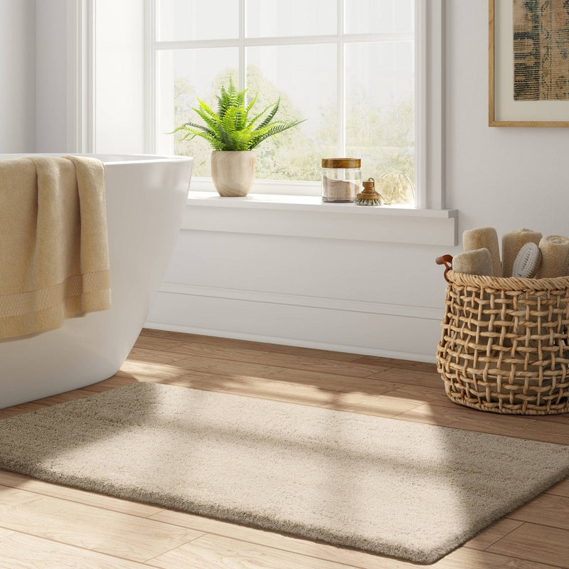 24"x40" Bath Rug Light Taupe - Threshold Signature