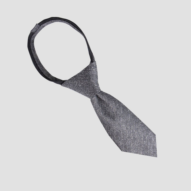 Boys' Woven Zip Necktie - Cat & Jack Gray S/M
