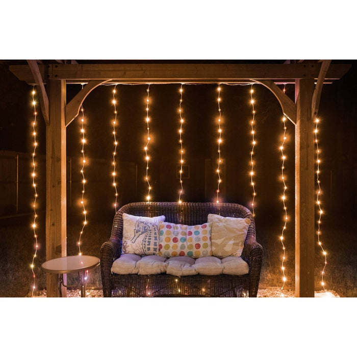 Enbrighten Basics Series 3'x7' RGB Curtain Fairy Lights