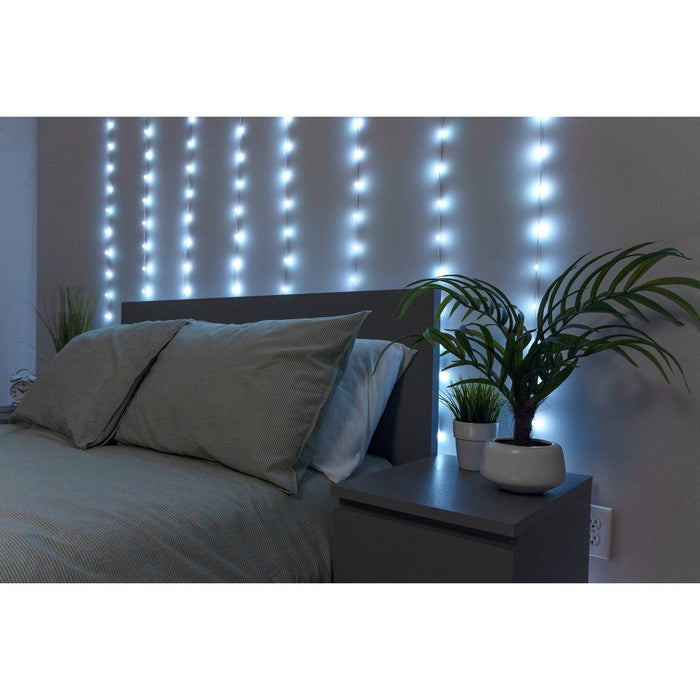 Enbrighten Basics Series 3'x7' RGB Curtain Fairy Lights