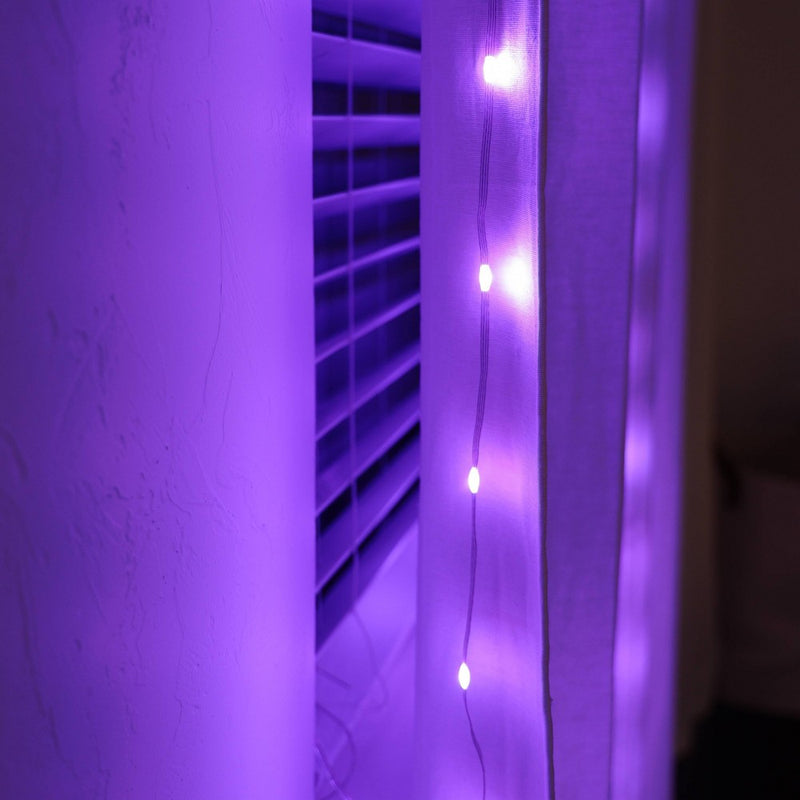 Enbrighten Basics Series 3'x7' RGB Curtain Fairy Lights