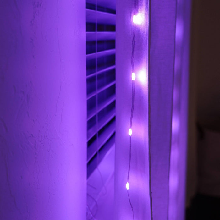 Enbrighten Basics Series 3'x7' RGB Curtain Fairy Lights