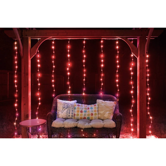 Enbrighten Basics Series 3'x7' RGB Curtain Fairy Lights