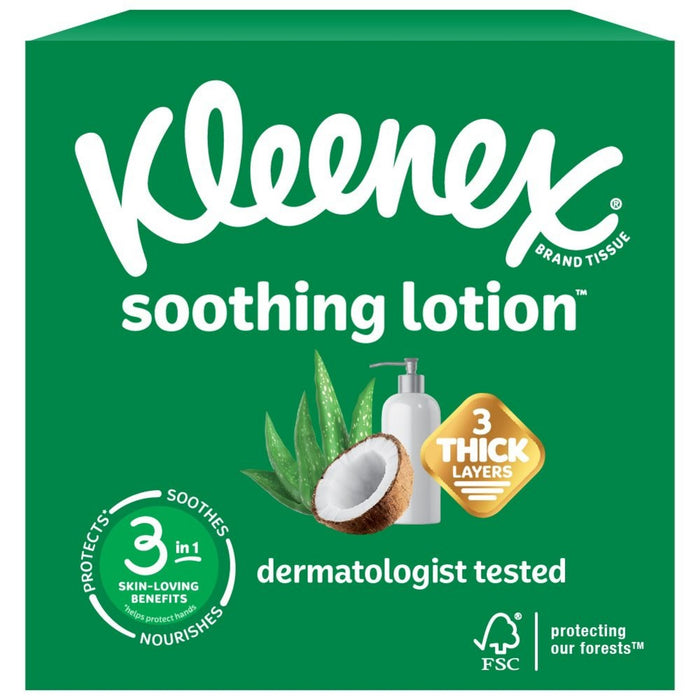 Kleenex Soothing Lotion 3-Ply Facial Tissue - 60ct