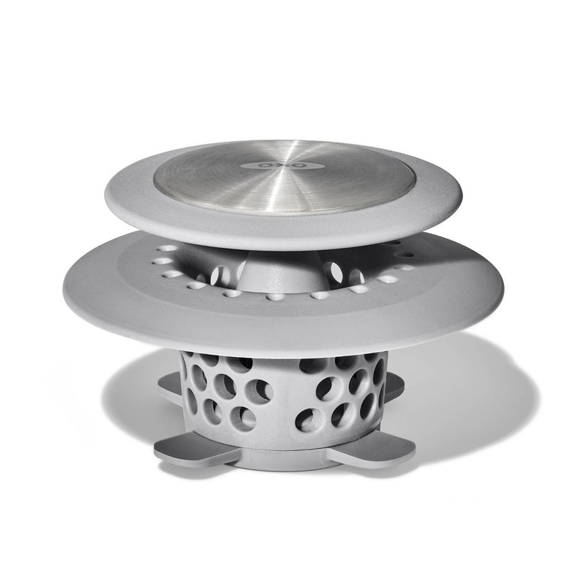 Hair Catch Drain Protector Gray - OXO
