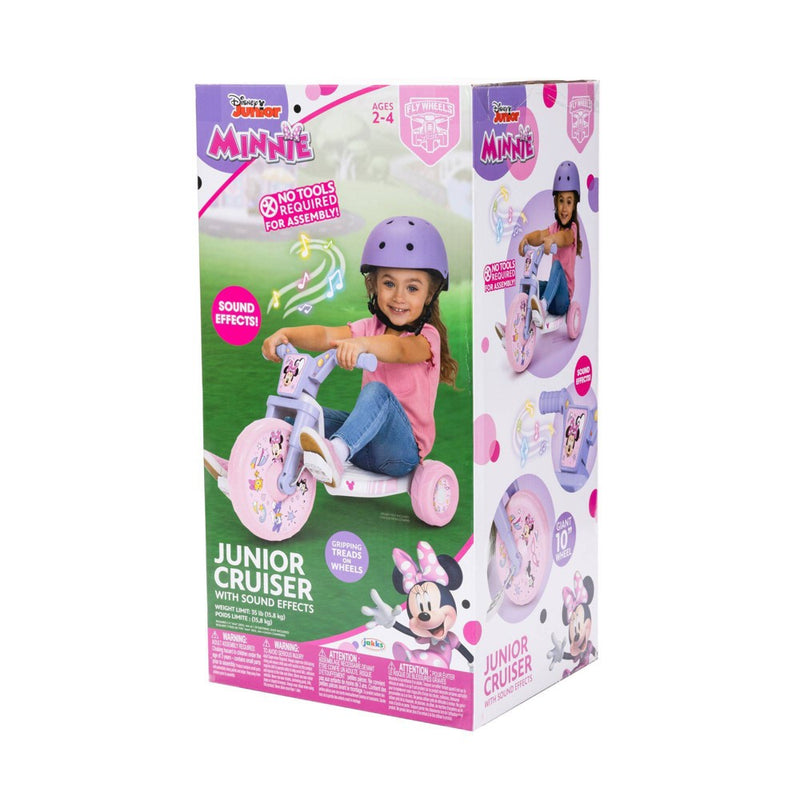 Minnie Mouse 10" Fly Wheel Kids' Tricycle with Electronic Sound - Pink/Purple